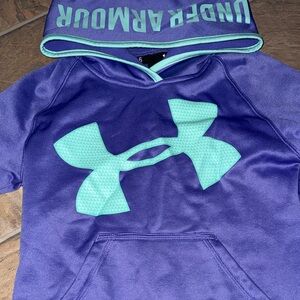 Under Armour Kids' Blue and Teal Hoodie